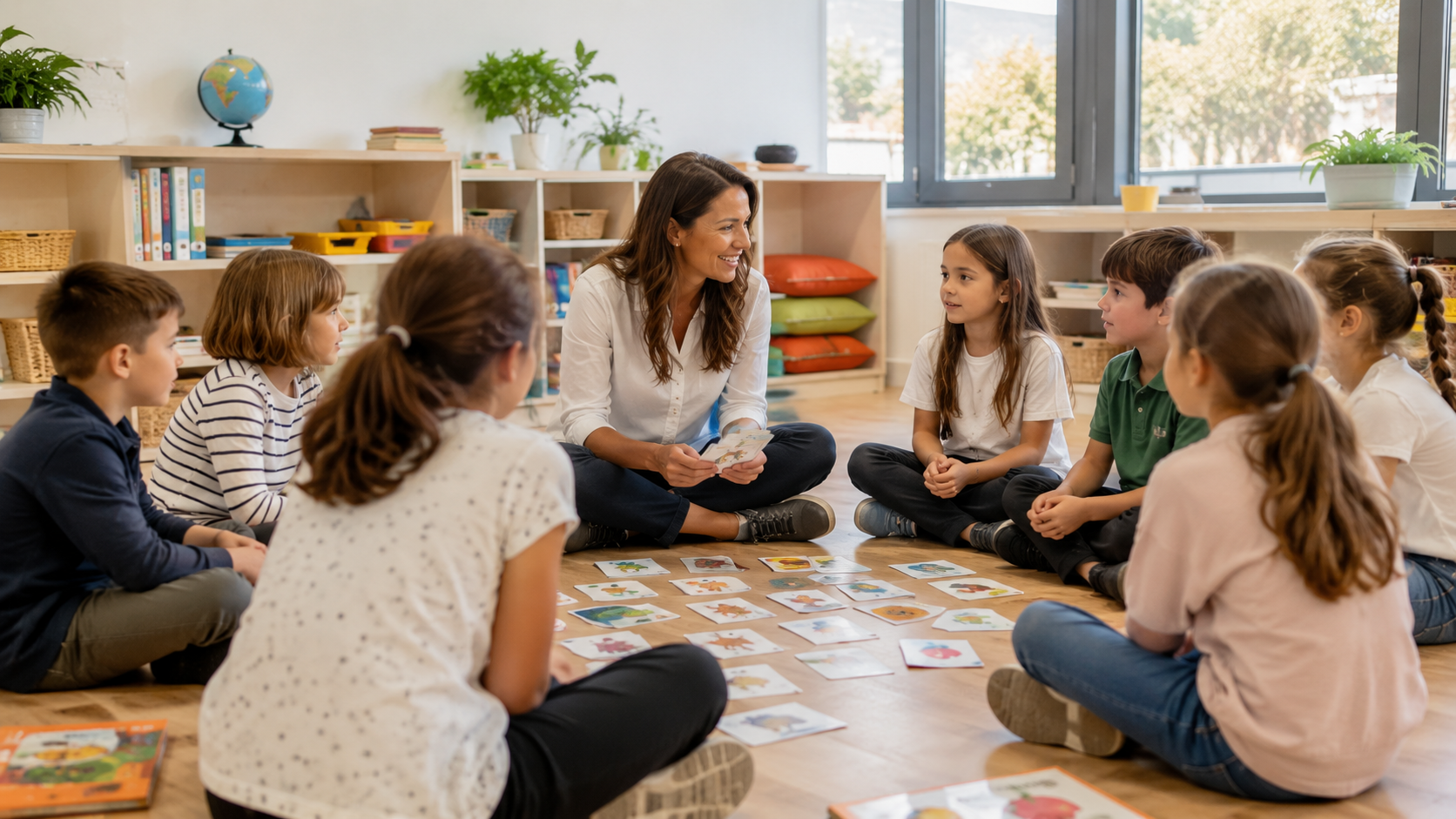 clase dando una leccion de inglés